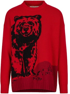 EMPORIO ARMANI Sustainable Animal Pattern Red Crewneck Sweater Men FW. 6L1MZA-1M5FZ-F314 Order EMPORIO ARMANI Sustainable Animal Pattern Red Crewneck Sweater Men FW. 6L1MZA-1M5FZ-F314