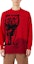 Lookbook EMPORIO ARMANI Sustainable Animal Pattern Red Crewneck Sweater Men FW. 6L1MZA-1M5FZ-F314