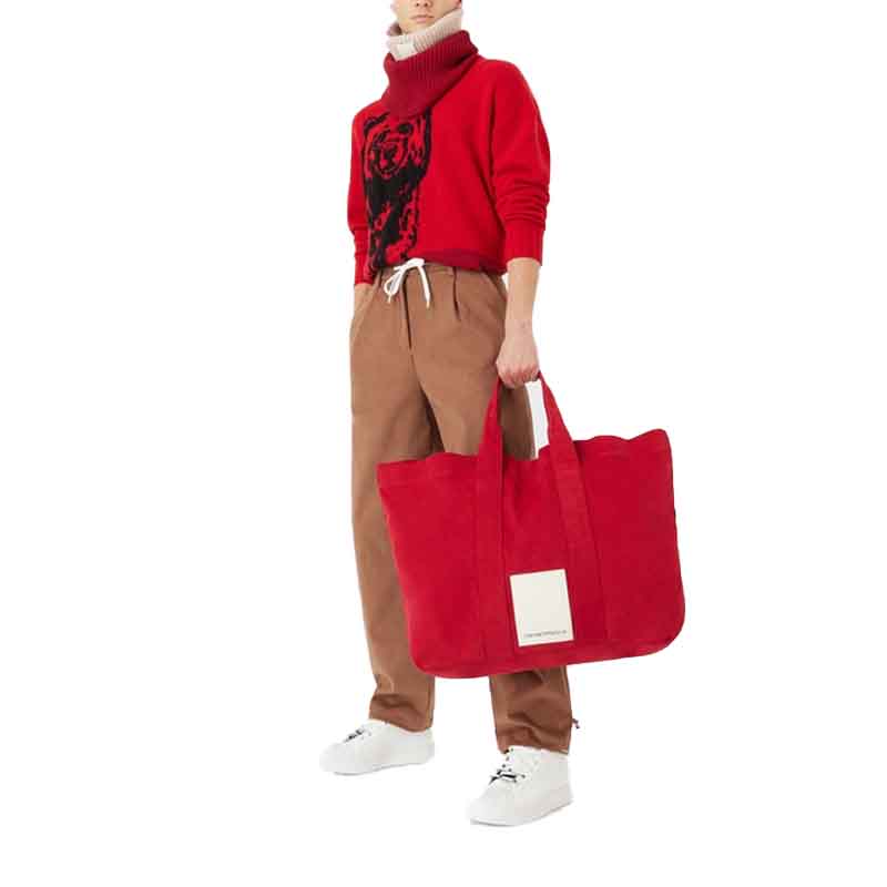 Purchase EMPORIO ARMANI Sustainable Animal Pattern Red Crewneck Sweater Men FW. 6L1MZA-1M5FZ-F314