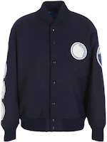 Emporio Armani Sustainable Collection Navy Blue V-Neck Bomber Jacket 6R1B7A-1K16Z-10933 Emporio Armani Sustainable Collection Navy Blue V-Neck Bomber Jacket 6R1B7A-1K16Z-10933
