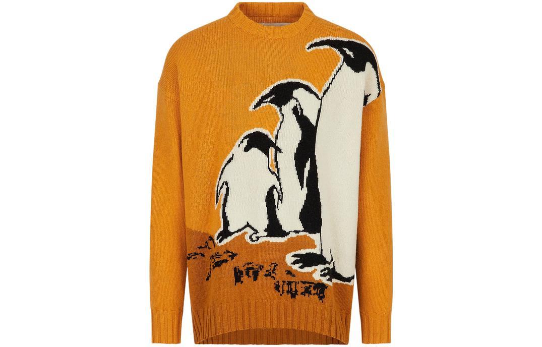 Emporio Armani Sustainable Penguin Knit Sweater Yellow -  Fall Winter Series. 6L1MZA-1M5FZ-F203