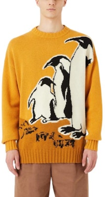 エンポリオアルマーニ サステナブル ペンギン ニットセーター イエロー 秋冬モデル 6L1MZA-1M5FZ-F203 Lookbook エンポリオアルマーニ サステナブル ペンギン ニットセーター イエロー 秋冬モデル 6L1MZA-1M5FZ-F203