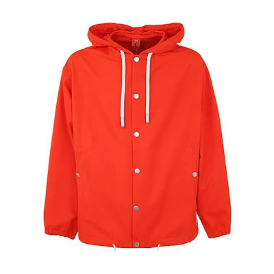 Emporio Armani Sustainable Solid Color Snap-Button Hooded Jacket 3R1B8B-1NW1Z-0260