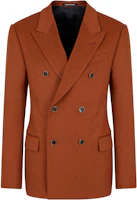 Emporio Armani Tan Tailored Double-Breasted Blazer H41GB1-E1838-1250 Emporio Armani Tan Tailored Double-Breasted Blazer H41GB1-E1838-1250