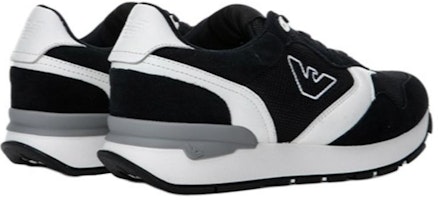 EMPORIO ARMANI阿瑪尼 二層牛皮 厚底運動舒適 低幫 生活休閒鞋 男款 黑色 Shop EMPORIO ARMANI阿瑪尼 二層牛皮 厚底運動舒適 低幫 生活休閒鞋 男款 黑色