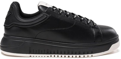 EMPORIO ARMANI阿瑪尼 系帶厚底 時尚板鞋 男款 黑色 Order EMPORIO ARMANI阿瑪尼 系帶厚底 時尚板鞋 男款 黑色