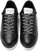 EMPORIO ARMANI阿瑪尼 系帶厚底 時尚板鞋 男款 黑色 Shop EMPORIO ARMANI阿瑪尼 系帶厚底 時尚板鞋 男款 黑色