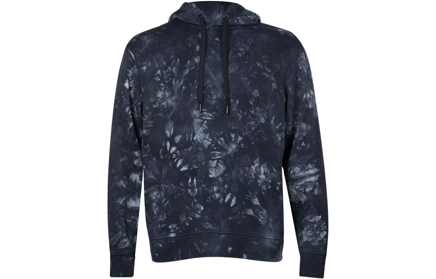 Emporio Armani Tie-Dye Loose Fit Hoodie Blue Pullover 6KZMLA-ZJ8GZ-05DD