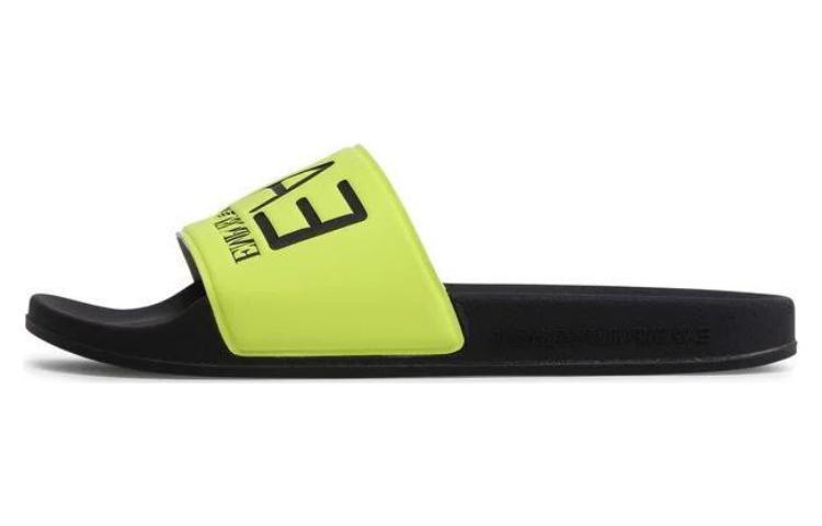 Buy Emporio Armani Toe Post Flat Sandals 'Yellow Black' XCP001XCC22M561