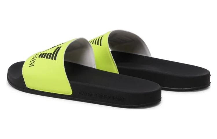 Emporio Armani Toe Post Flat Sandals 'Yellow Black' 圖 4