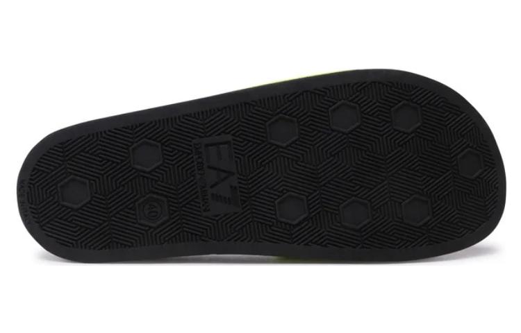 Emporio Armani Toe Post Flat Sandals 'Yellow Black' 圖 5