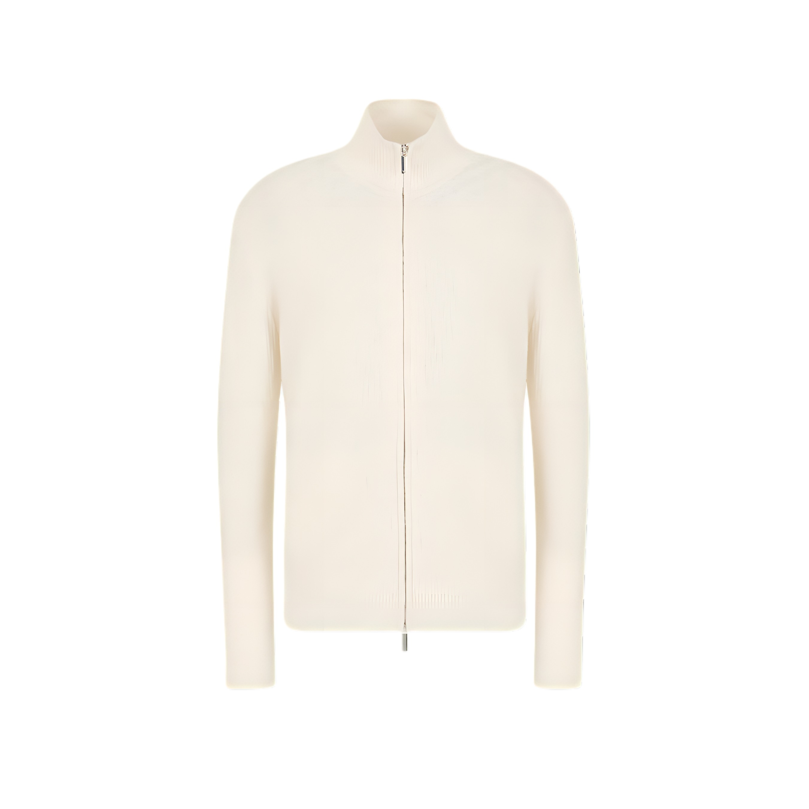 Emporio Armani Unisex Solid Color Zip-Up Jacket Off-White 3D1BY21-MF2Z1-0103