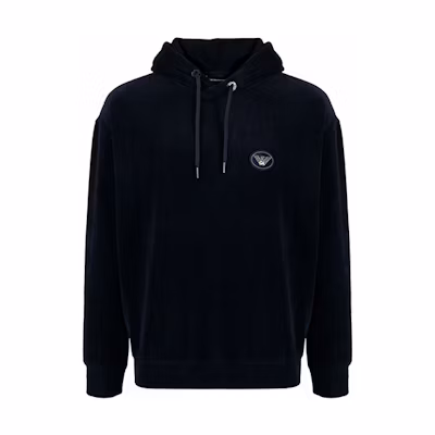 Emporio Armani Velvet Hoodie - Blue 6K1M89-1JDPZ-0920