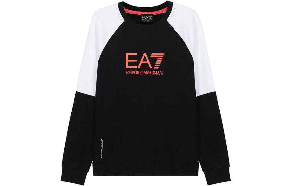 Emporio Armani Ventus7 Colorblock Sweatshirt Black White Colorblock 6KPM41-PJANZ-1200