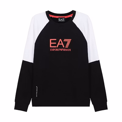 Emporio Armani Ventus7 Colorblock Sweatshirt Black White Colorblock 6KPM41-PJANZ-1200
