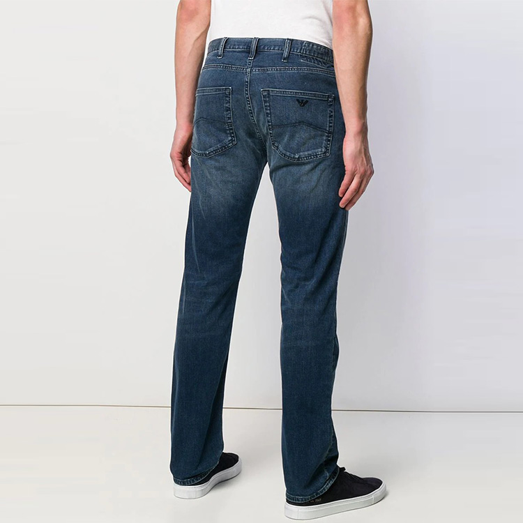 EMPORIO ARMANI Washed Distressed Blue Denim Jeans. 8N1J45-1D19Z-0942 圖 4