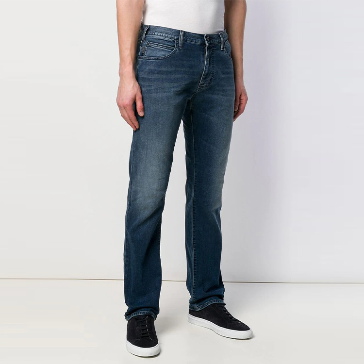 EMPORIO ARMANI Washed Distressed Blue Denim Jeans. 8N1J45-1D19Z-0942 圖 5