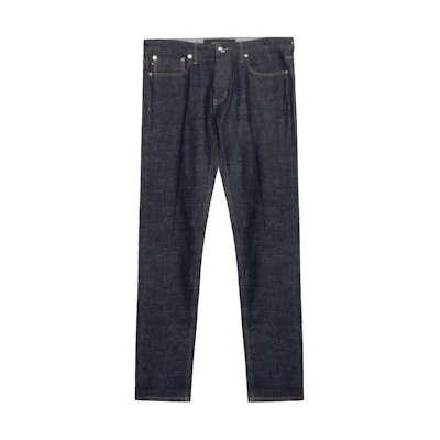 EMPORIO ARMANI Washed Straight-Leg Casual Denim Jeans Dark Blue SS23 3R1J75-1DPZZ-0941