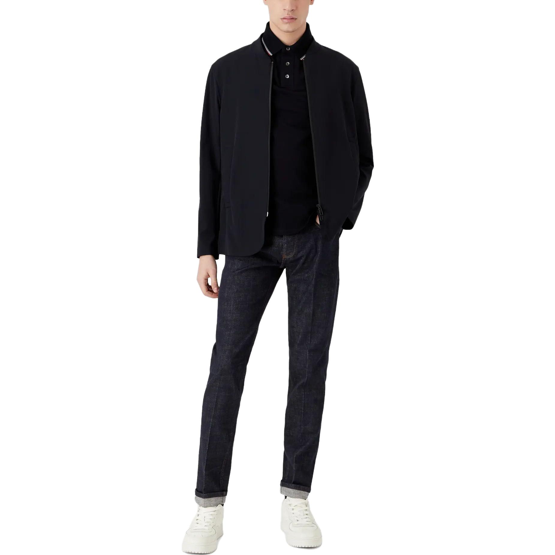 EMPORIO ARMANI Washed Straight-Leg Casual Denim Jeans  Dark Blue SS23 3R1J75-1DPZZ-0941 圖 6