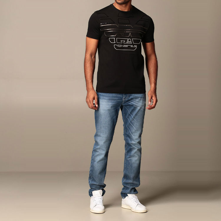 EMPORIO ARMANI Washed Straight Jeans Denim Blue 6H1J06-1DL5Z-0942 圖 5