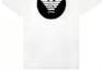 Sizing エンポリオアルマーニ ホワイト カジュアル Tシャツ フロントロゴ入り 6H1T73-1JDXZ-0101-S