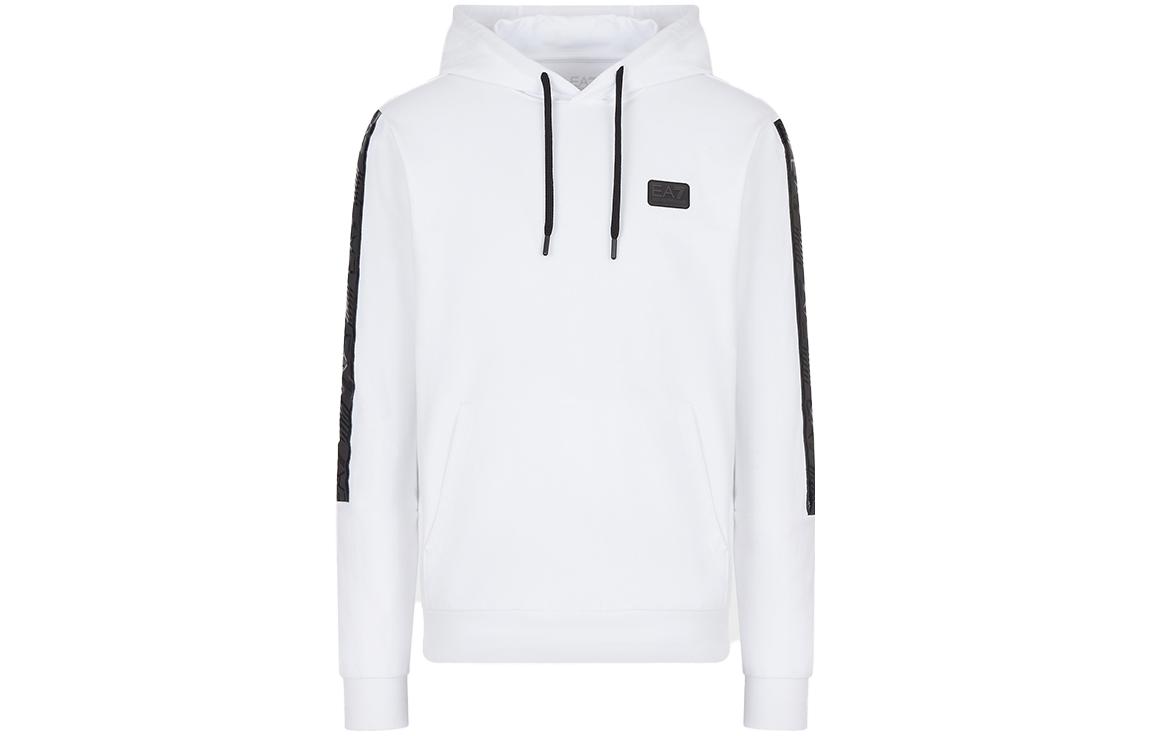 Emporio Armani White Cotton Hoodie 6LPM44-PJ05Z-1100
