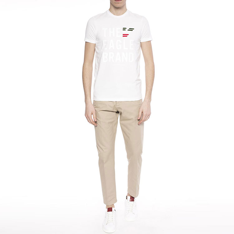 Details for エンポリオ アルマーニ ホワイト コットン ロゴ Tシャツ 3Z1T95-1J11Z-0100