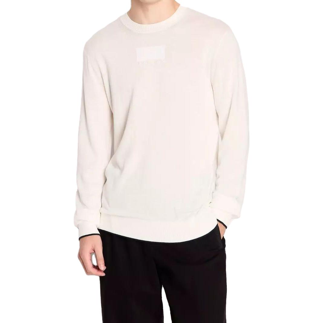 Lookbook Sudadera Casual Blanca Emporio Armani de Cuello Redondo 6RZM1F-ZMW8Z-1116