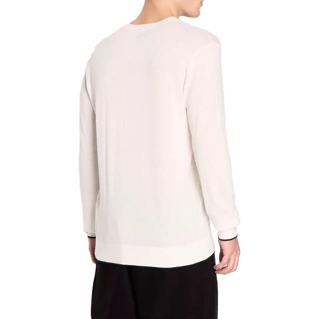 Shop Sudadera Casual Blanca Emporio Armani de Cuello Redondo 6RZM1F-ZMW8Z-1116