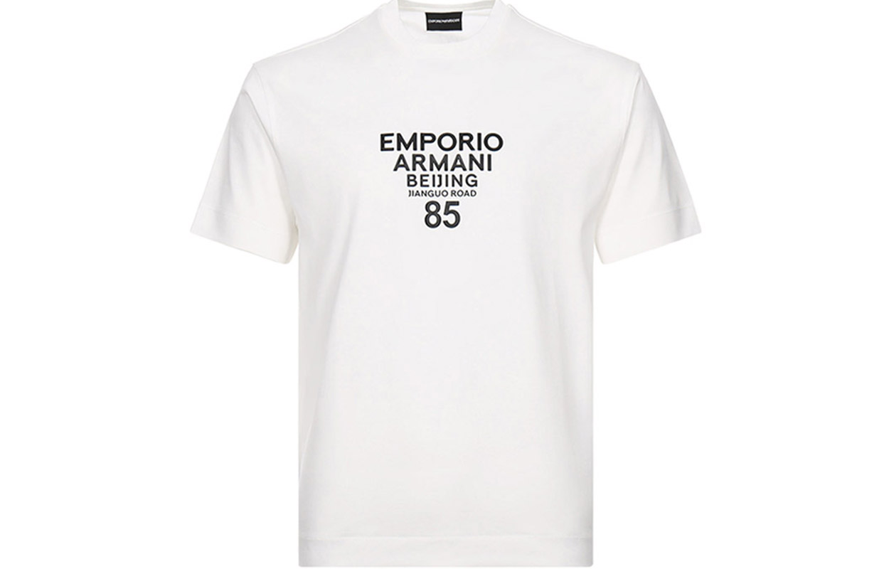 Emporio Armani White Graphic Crew Neck T-Shirt 6H1TG5-1JTUZ-0145 圖 2