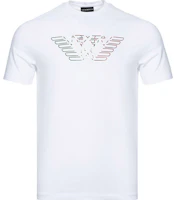 Emporio Armani White Graphic Crewneck T-Shirt 3H1T71-1J11Z-0100 Emporio Armani White Graphic Crewneck T-Shirt 3H1T71-1J11Z-0100