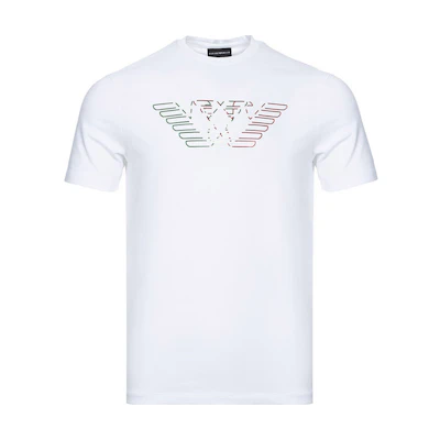 Emporio Armani White Graphic Crewneck T-Shirt 3H1T71-1J11Z-0100