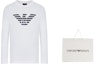 Lookbook Emporio Armani 白色圖案印花長袖圓領休閒T恤 8N1TN8-1JPZZ-0147
