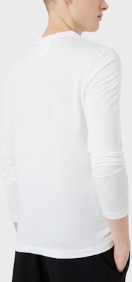 Emporio Armani 白色圖案印花長袖圓領休閒T恤 8N1TN8-1JPZZ-0147 Details for Emporio Armani 白色圖案印花長袖圓領休閒T恤 8N1TN8-1JPZZ-0147