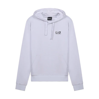Emporio Armani White Letter Print Pullover Hoodie 8NPM04-PJ05Z-1100