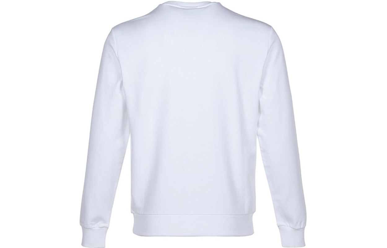 Lookbook Emporio Armani 白色標誌純棉圓領運動衫 8N1ME8-1J04Z-0100