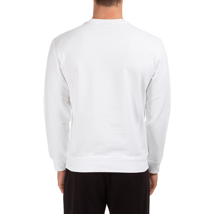 Purchase Emporio Armani 白色標誌純棉圓領運動衫 8N1ME8-1J04Z-0100