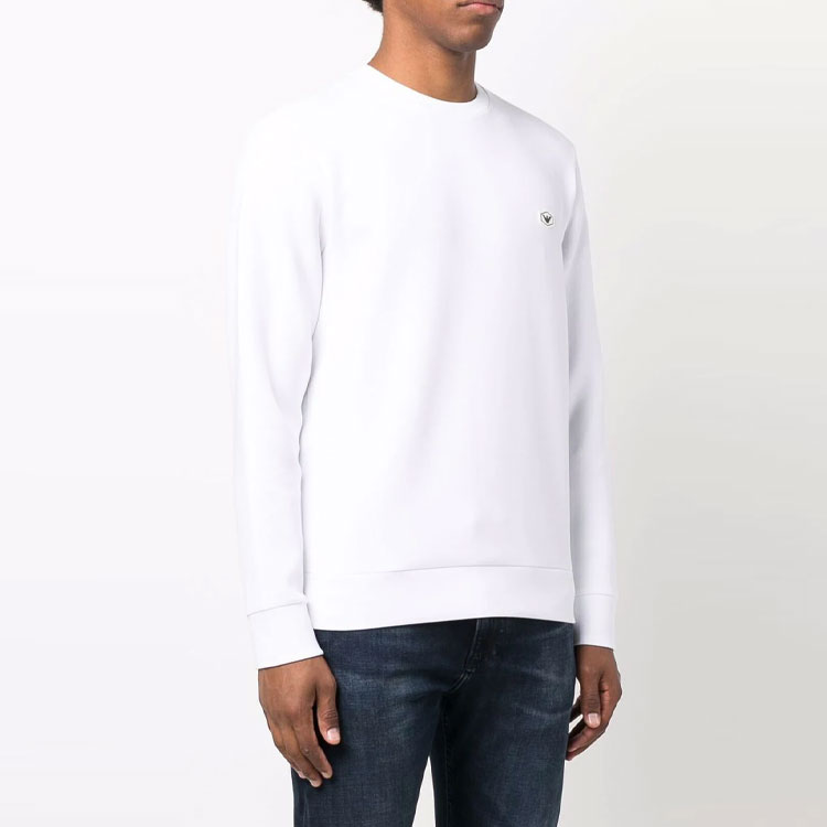 Emporio Armani White Logo Crewneck Pullover Sweatshirt 8N1MD1-1JHSZ-0100 圖 4