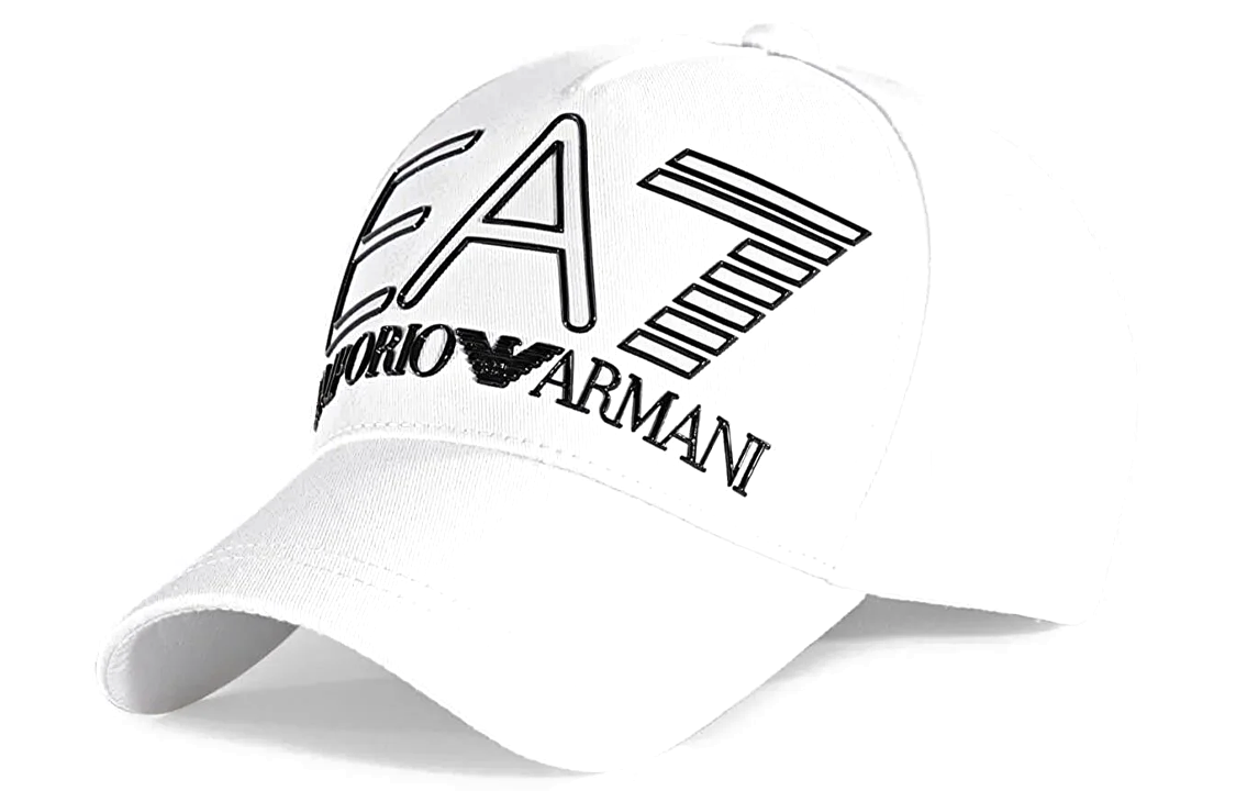 Emporio Armani White Logo Polyester Baseball Cap for Men 274991-2R102-WH
