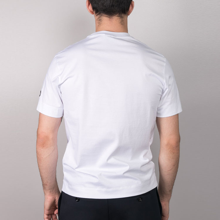Shop Emporio Armani 白色印花短袖圓領T恤 3H1TN4-1JCQZ-F144