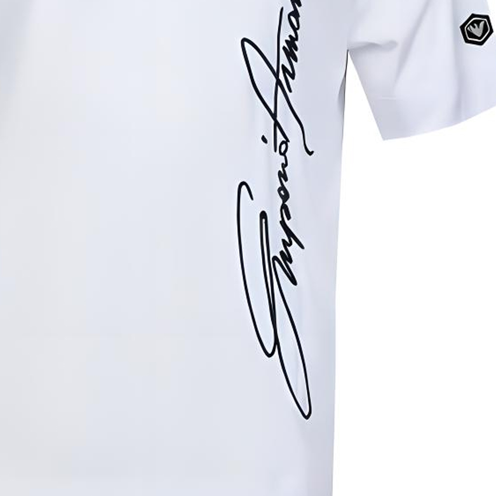 Sizing Emporio Armani 白色印花短袖圓領T恤 3H1TN4-1JCQZ-F144