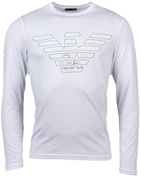 Emporio Armani White Long Sleeve Graphic T-Shirt 111287-9A578-00010 Emporio Armani White Long Sleeve Graphic T-Shirt 111287-9A578-00010