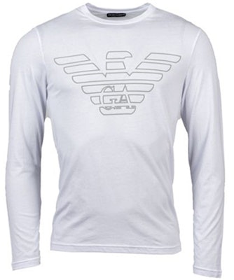 エンポリオアルマーニ ホワイト 長袖 グラフィックTシャツ 111287-9A578-00010 Order エンポリオアルマーニ ホワイト 長袖 グラフィックTシャツ 111287-9A578-00010