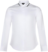 EMPORIO ARMANI White Long Sleeve Shirt with Logo Trim 3K1CP8-1NXRZ-0100 EMPORIO ARMANI White Long Sleeve Shirt with Logo Trim 3K1CP8-1NXRZ-0100