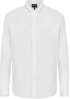 Emporio Armani White Long Sleeve Single-Breasted Collar Shirt 6K1CD2-1NI5Z-F103 Emporio Armani White Long Sleeve Single-Breasted Collar Shirt 6K1CD2-1NI5Z-F103