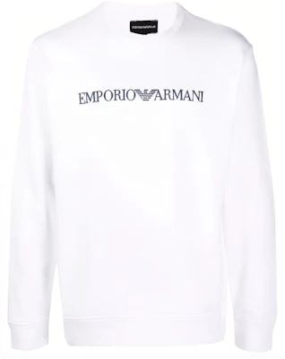 Sudadera Blanca Emporio Armani Suelta Cuello Redondo con Estampado de Letras 8N1MR6-1JRIZ-F109 Buy Sudadera Blanca Emporio Armani Suelta Cuello Redondo con Estampado de Letras 8N1MR6-1JRIZ-F109