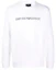 Buy Sudadera Blanca Emporio Armani Suelta Cuello Redondo con Estampado de Letras 8N1MR6-1JRIZ-F109