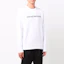 Shop Sudadera Blanca Emporio Armani Suelta Cuello Redondo con Estampado de Letras 8N1MR6-1JRIZ-F109