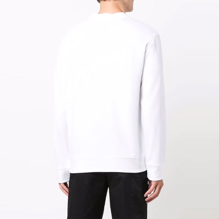 Emporio Armani White Loose-Fit Crewneck Sweatshirt with Letter Print 8N1MR6-1JRIZ-F109 圖 5