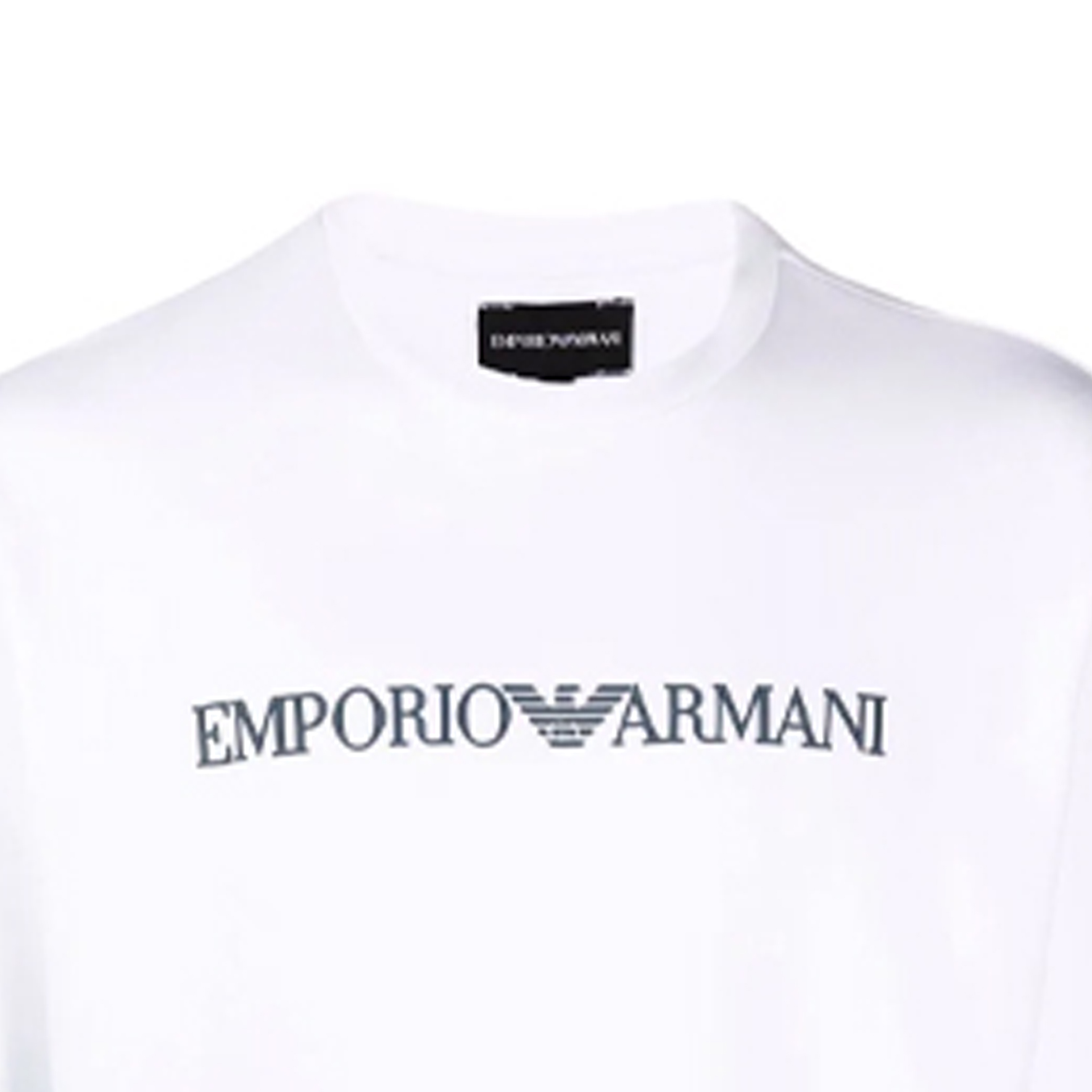 Emporio Armani White Loose-Fit Crewneck Sweatshirt with Letter Print 8N1MR6-1JRIZ-F109 圖 6
